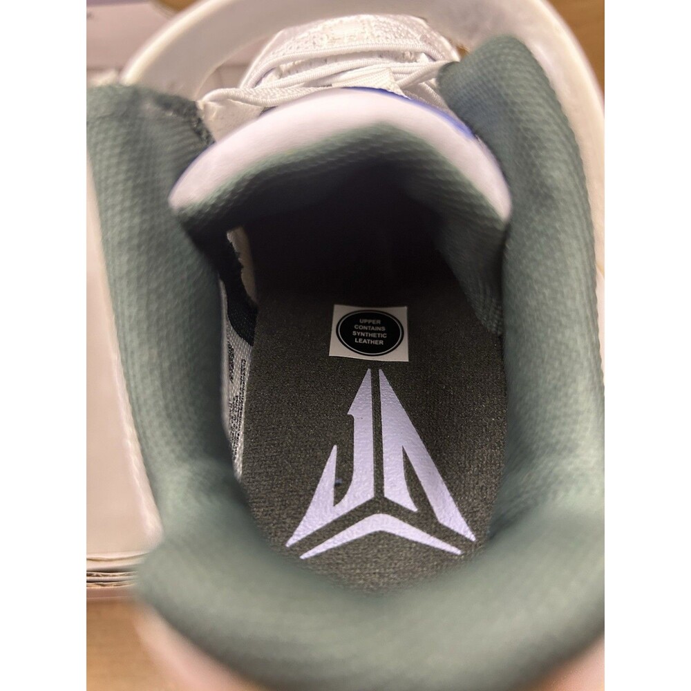 Nike Ja 2 In The Woods. Little Kids Shoes Size 12c White/Hemp/Vintage Green/Blue - Picture 13 of 15